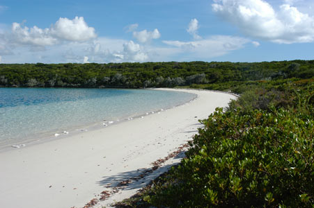 Deans Blue Hole Beach Long Island Bahamas