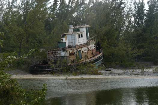 Diamond Salt Factory long island Bahamas abandoned